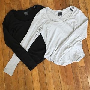 Lot of 2 Anna + Zac Pima Cotton Tees